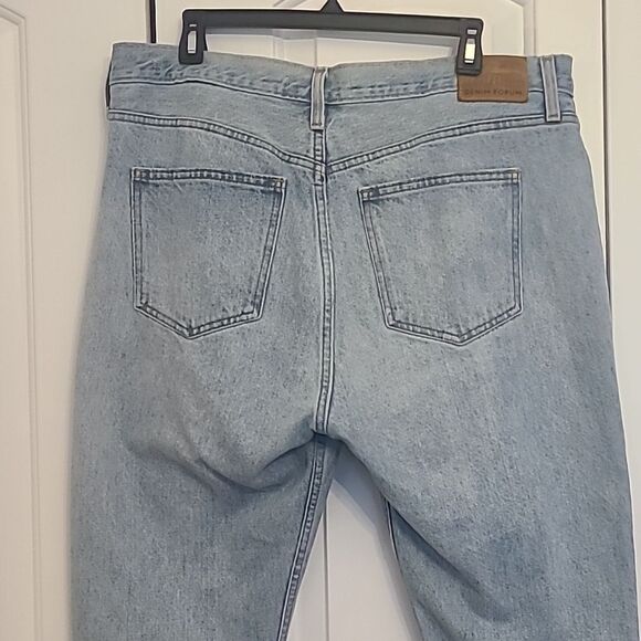 Aritzia Denim Forum The Ex Boyfriend High Waisted Distressed Jeans Size 32 - Picture 8 of 15